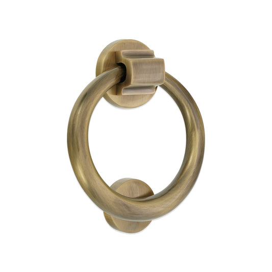 Ring Door Knocker 110mm Antique Brass