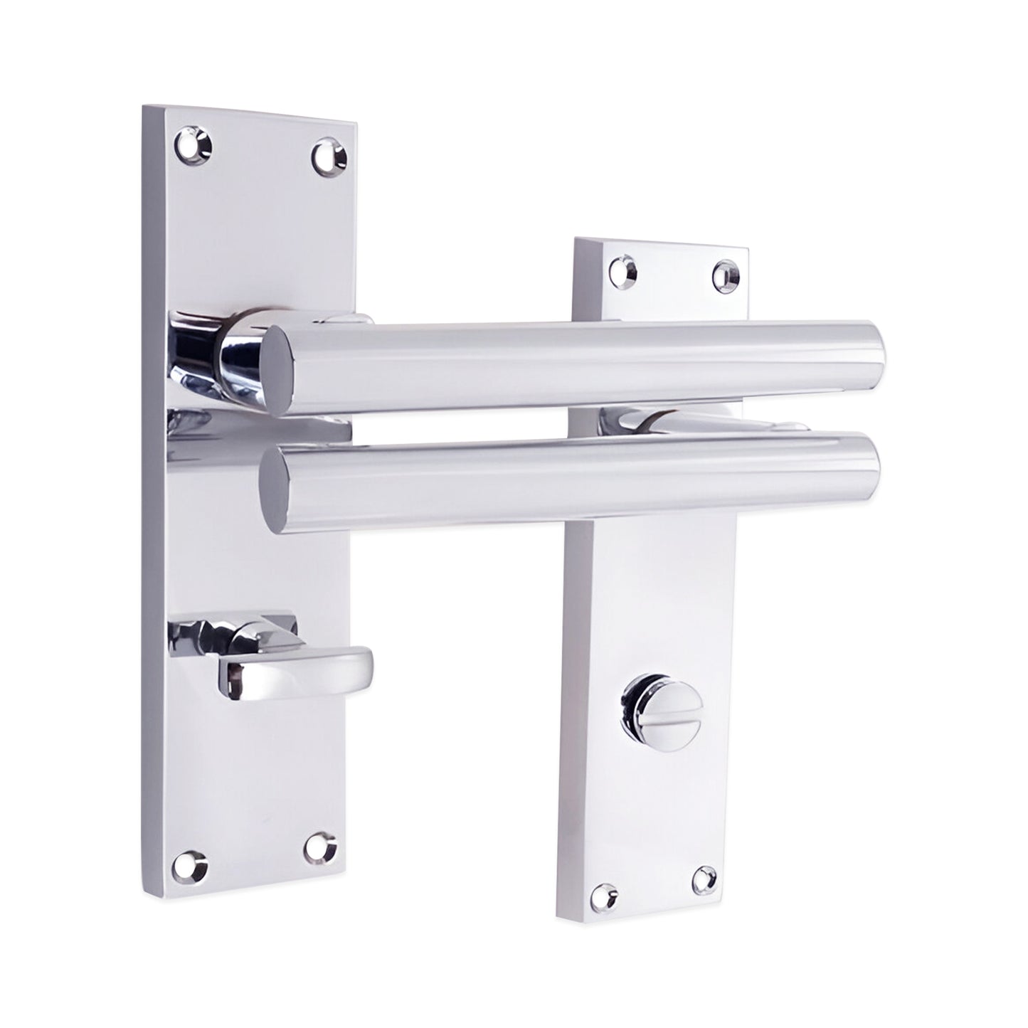 Polished Chrome Lever on Backplate Bathroom Home Decor 