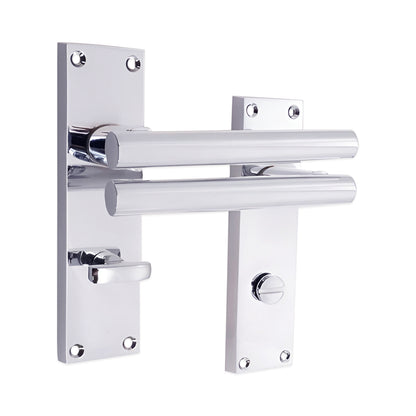 Polished Chrome Lever on Backplate Bathroom Home Decor 