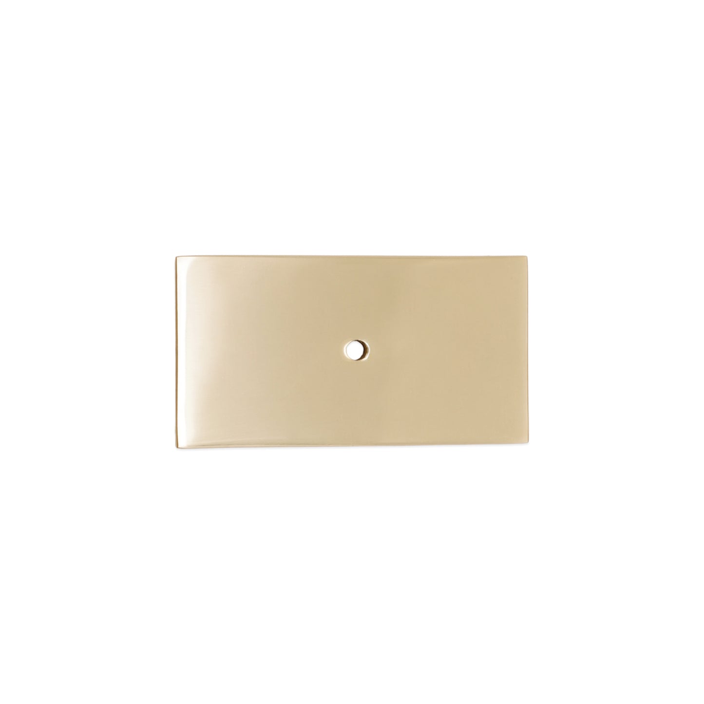 Rectangle Backplate for Cupboard Knobs Satin Brass