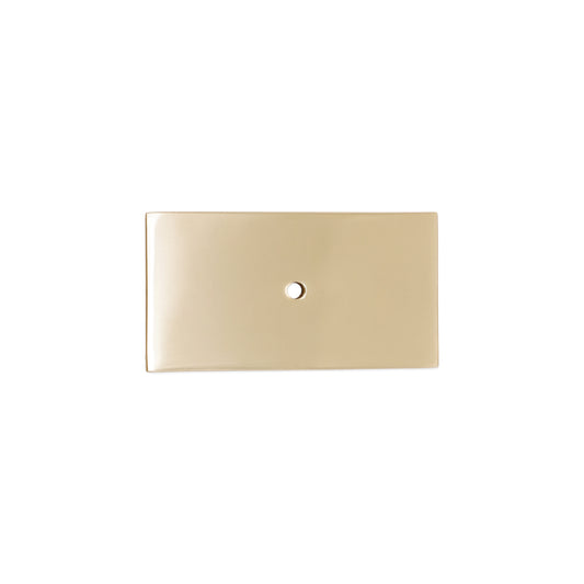 Rectangle Backplate for Cupboard Knobs Satin Brass