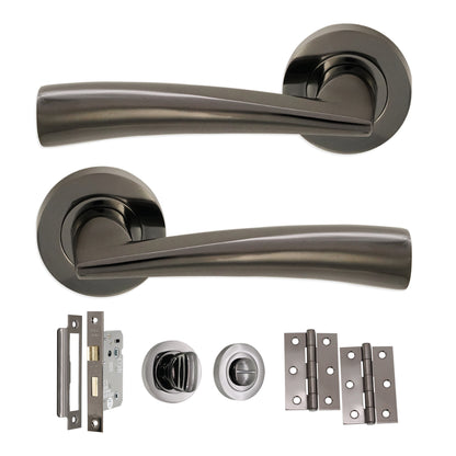 Lever on Rose Bath Pack Home Decor