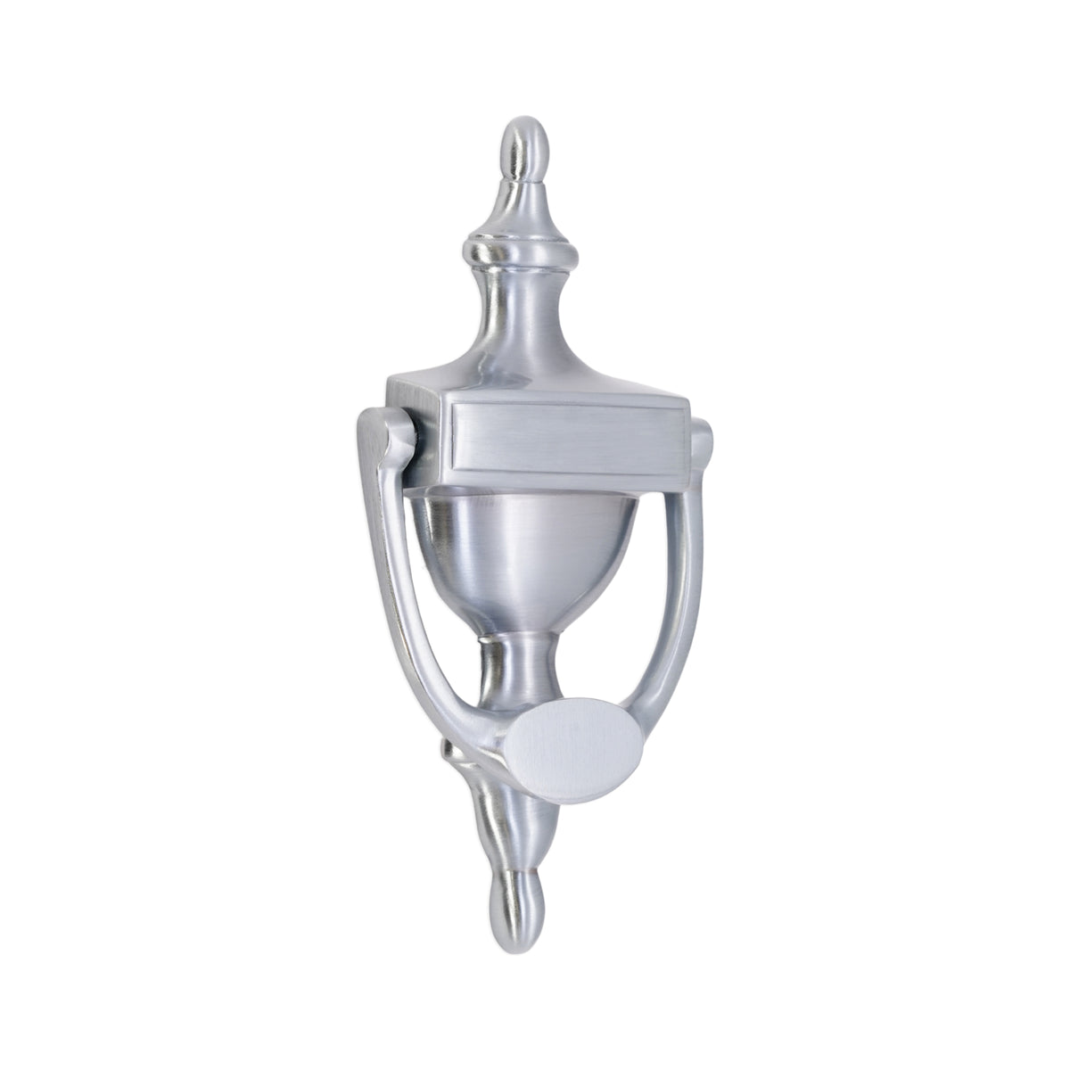 Satin Chrome Victorian Door Knocker Home Decor