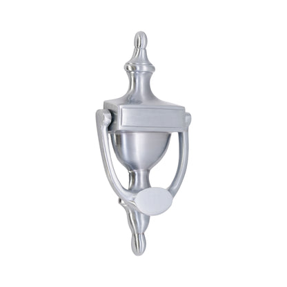 Satin Chrome Victorian Door Knocker Home Decor