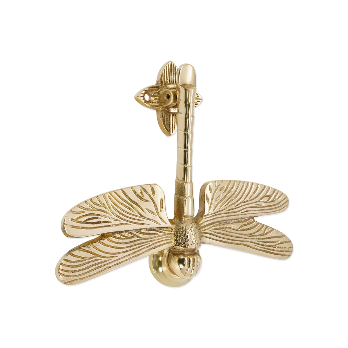 Polished Brass Dragonfly Door Knocker Home Decor