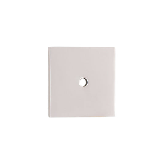Square Backplate for Cupboard Knobs Polished Nickel