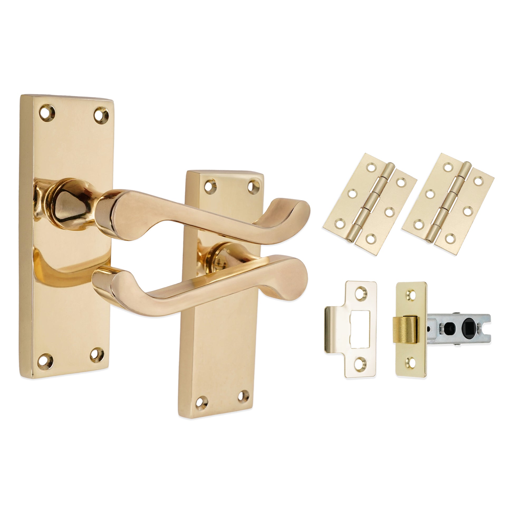 Lever on Backplate Latch Pack Home Decor