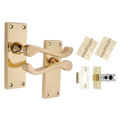 Lever on Backplate Latch Pack Home Decor