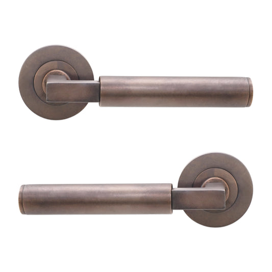 Opal Knurlmond Lever on Rose Matt Antique