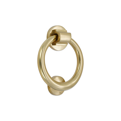 Polished Brass Ring Door Knocker Home Decor