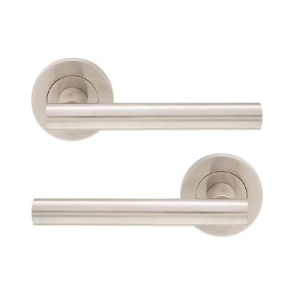 Satin Nickel Jura Lever Door Handle Home Decor 