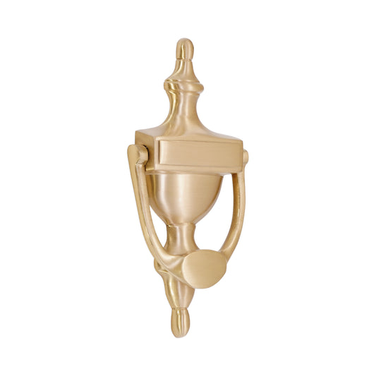 Heurtoir de porte victorien 150 mm en laiton satiné