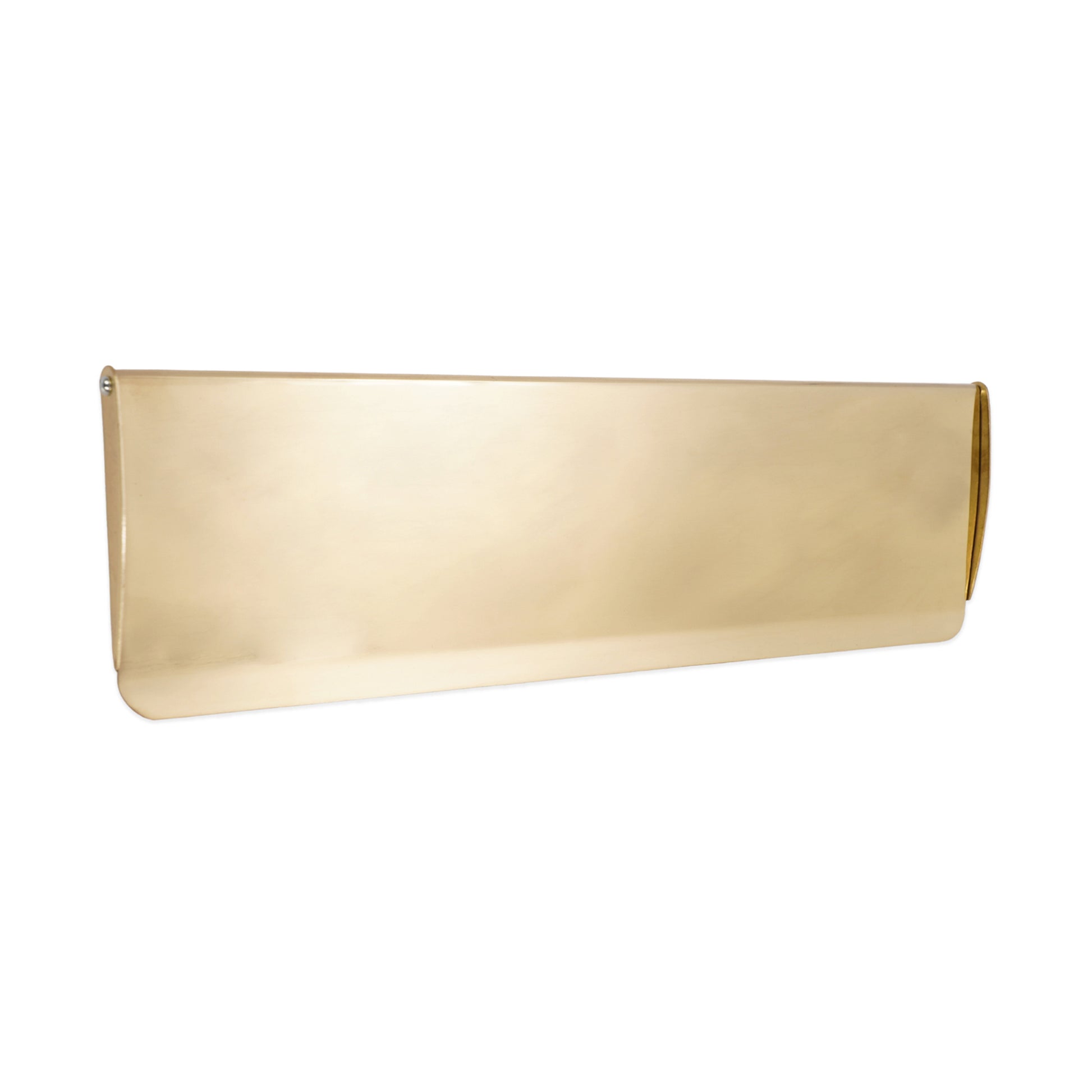Tidy Flap Letter Plate Cover Polished Brass Home Decor