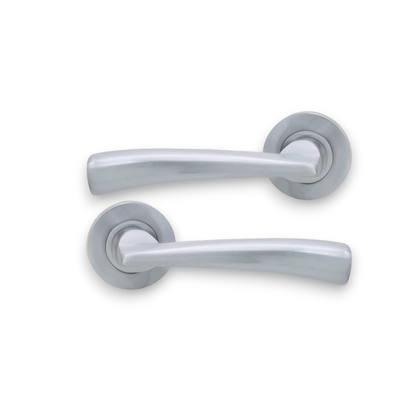 Satin Chrome Lever Door Handle Home Decor  