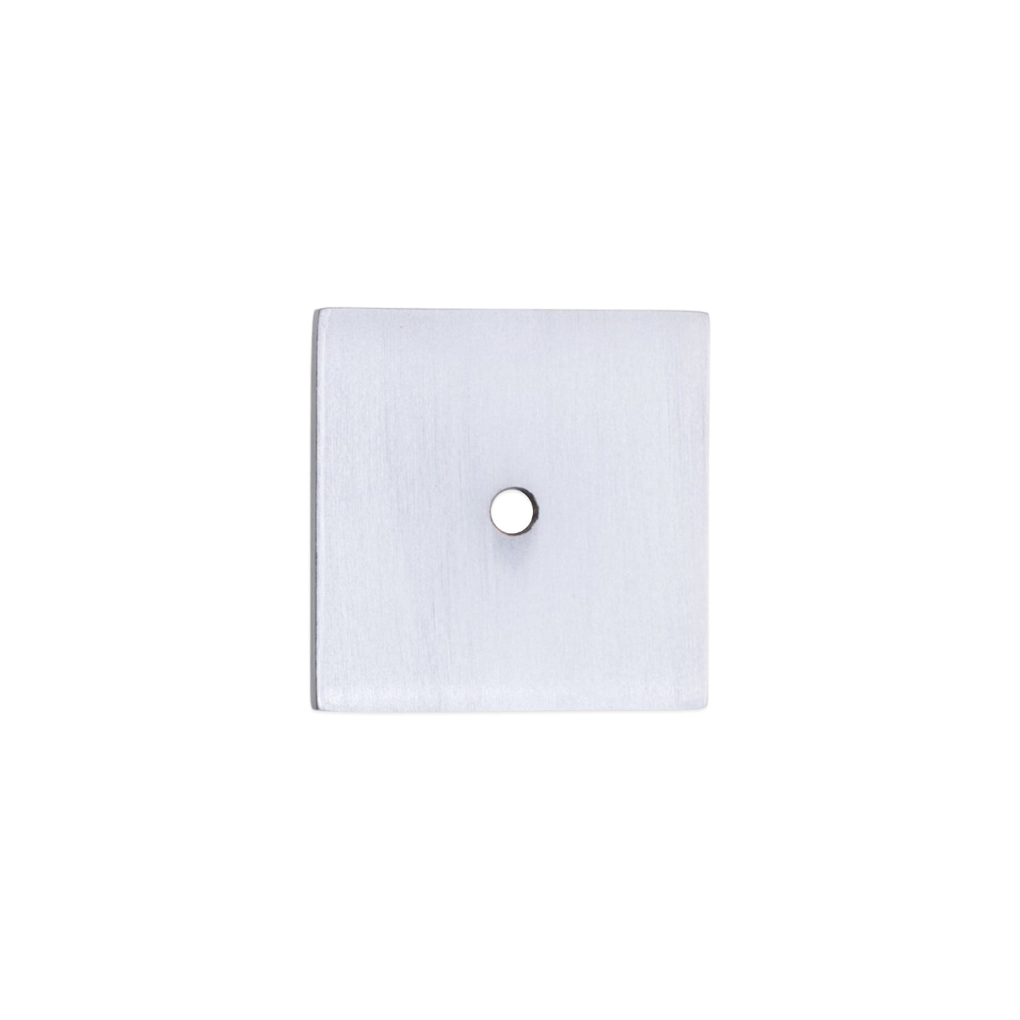 Square Backplate for Cupboard Knobs Satin Chrome