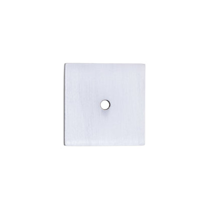 Square Backplate for Cupboard Knobs Satin Chrome