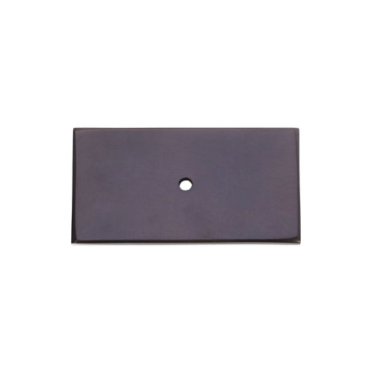 Rectangle Backplate for Cupboard Knobs Aged Bronze