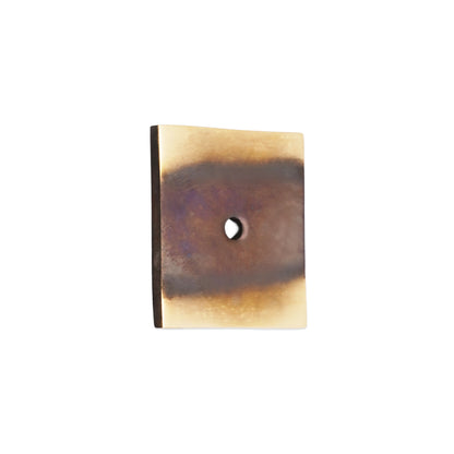 Square Backplate for Cupboard Knobs Aged Brass