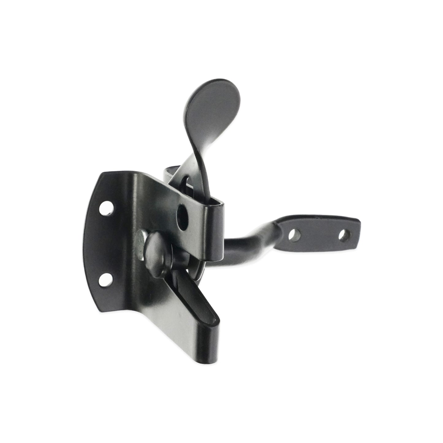 Black Iron Auto Gate Latch Home Decor  