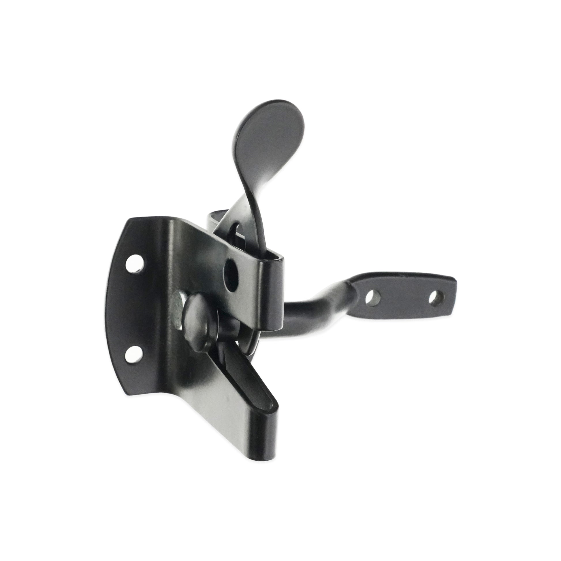 Black Iron Auto Gate Latch Home Decor  