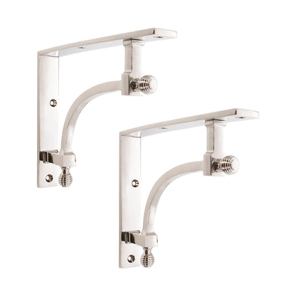 Polished Nickel Shelf Bracket Home Decor