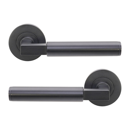 Opal Knurlmond Lever on Rose Matt Black