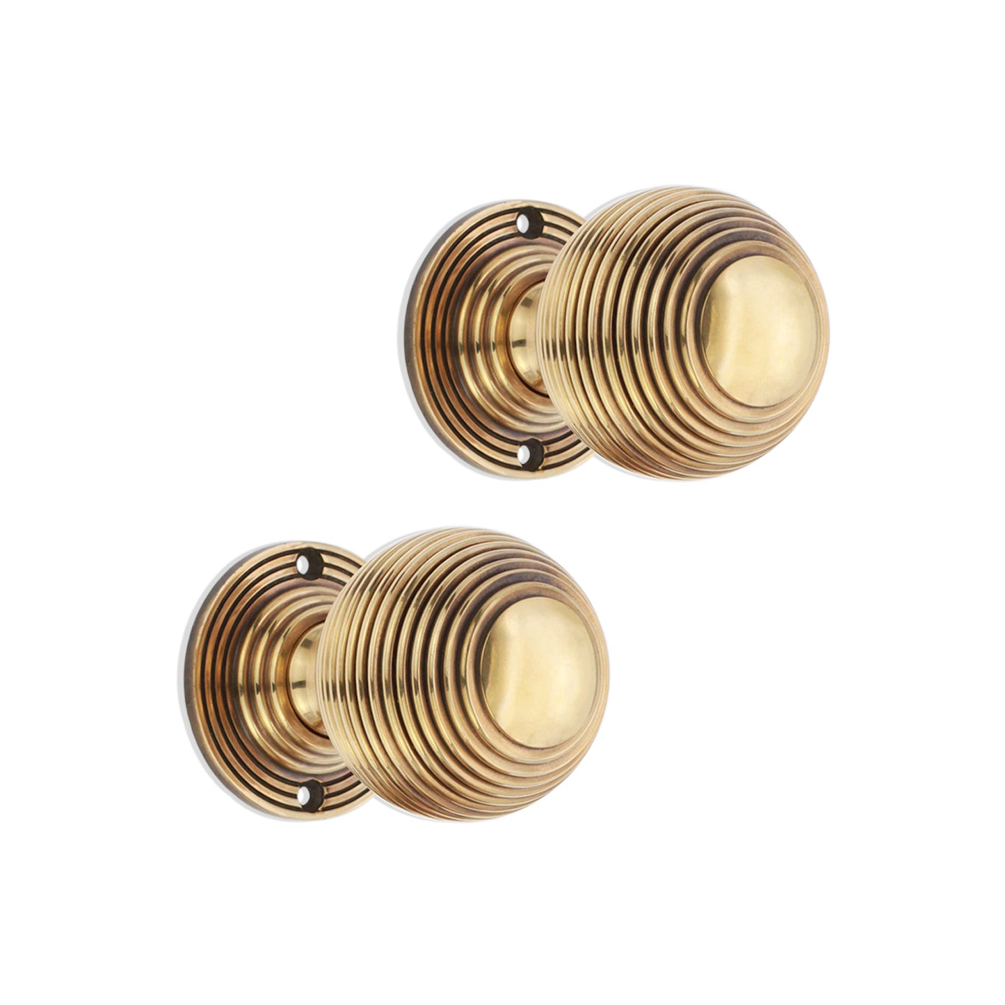 Reeded Mortice Rim Door Knob Home Decor