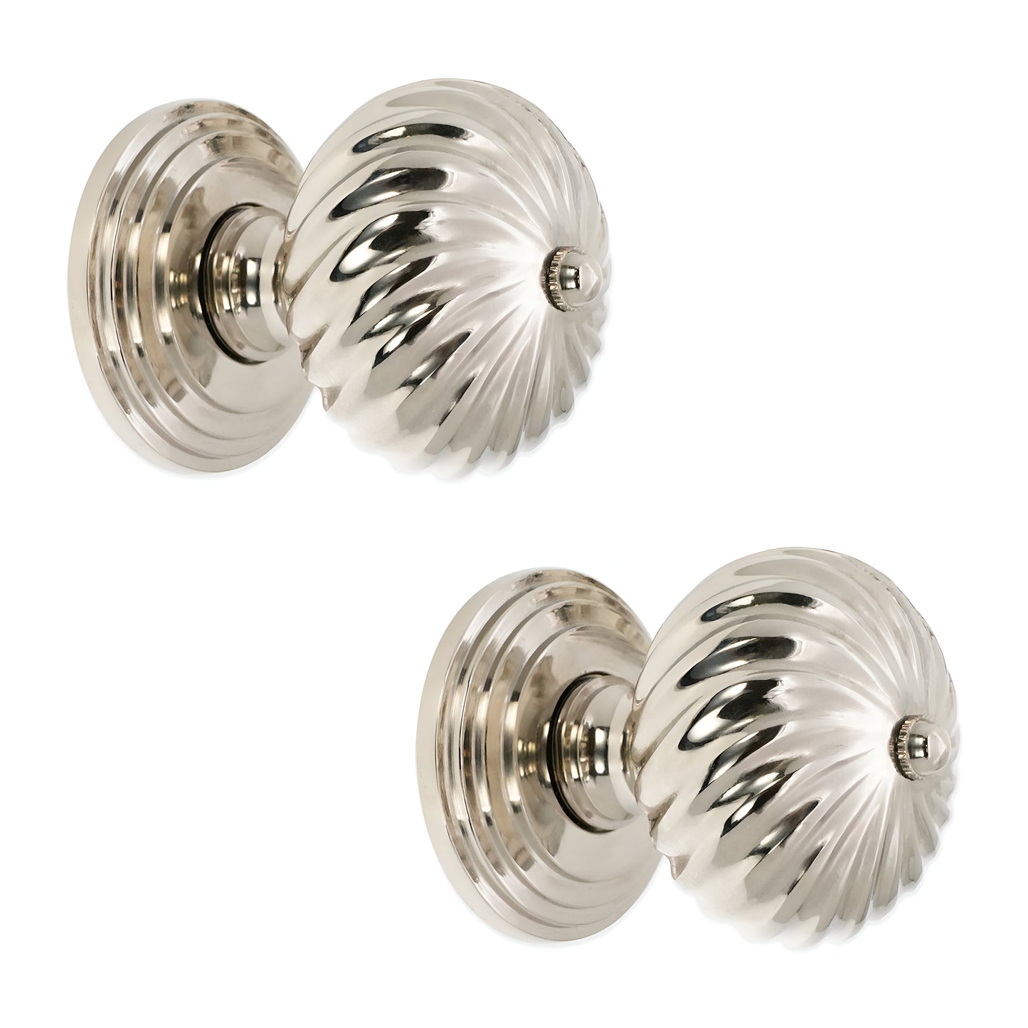 Burcot Mortice Door Knob Polished Nickel Home Decor
