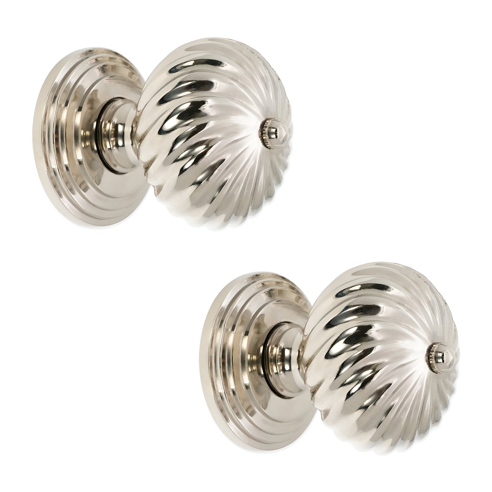Burcot Mortice Door Knob Polished Nickel Home Decor