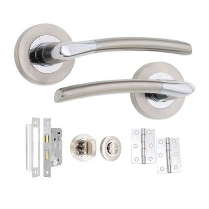 Lever on Rose Bath Pack Home Decor