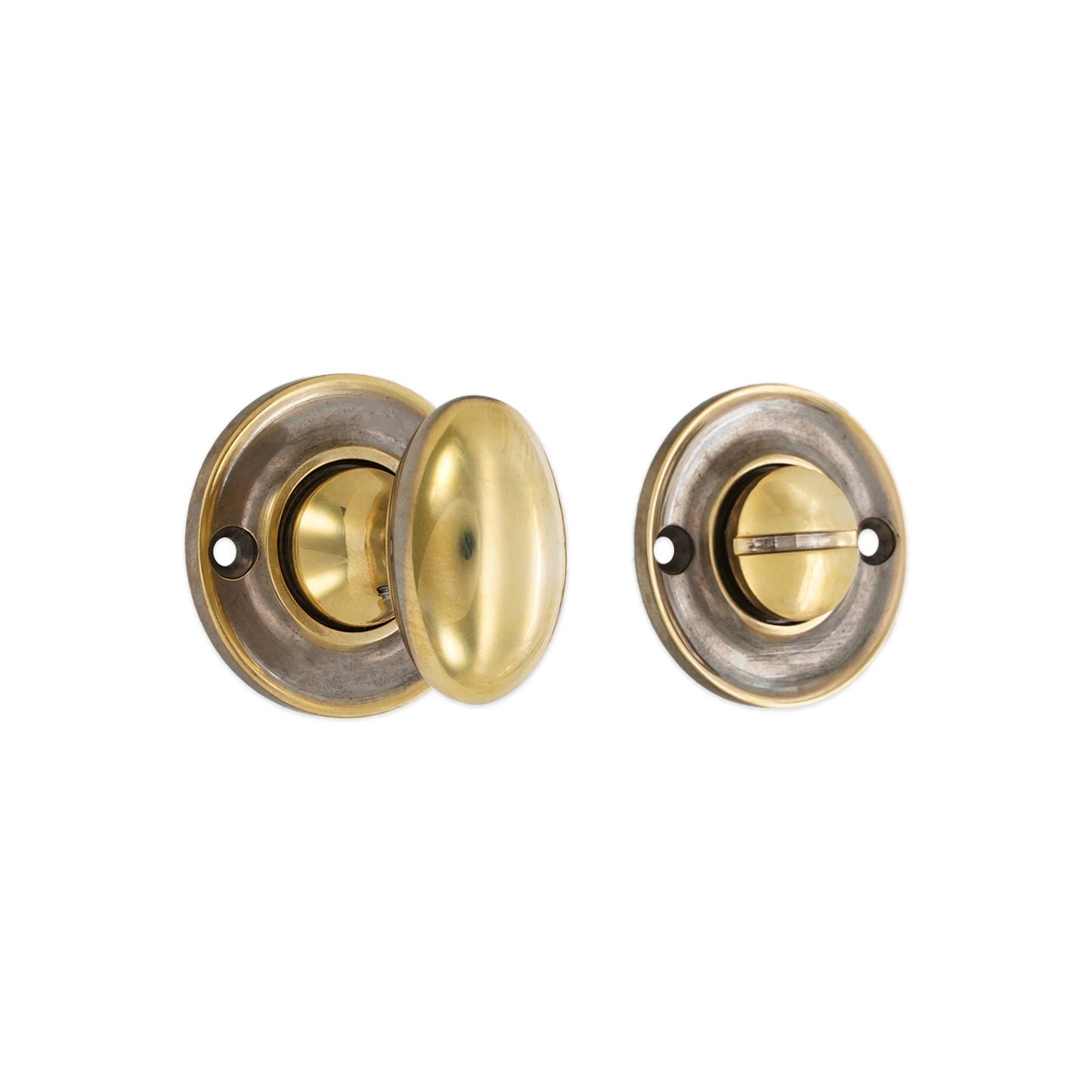 Slimline Turn & Release Aged Brass Home Decor 