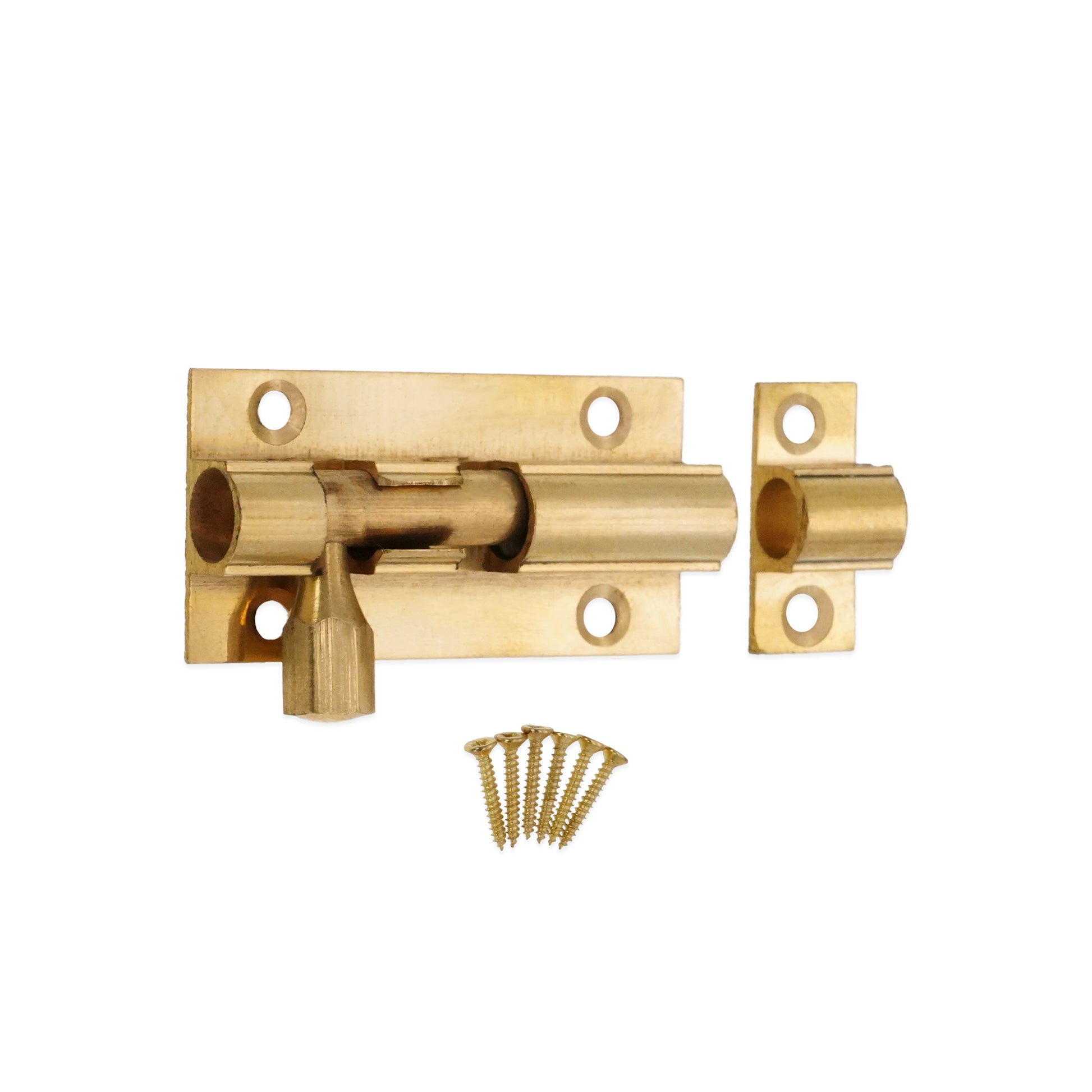 Polished Brass Barrel Bolt Home Decor