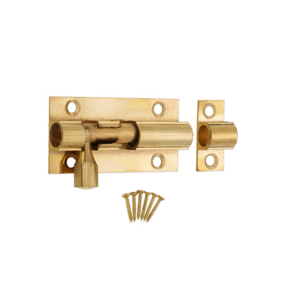 Polished Brass Barrel Bolt Home Decor