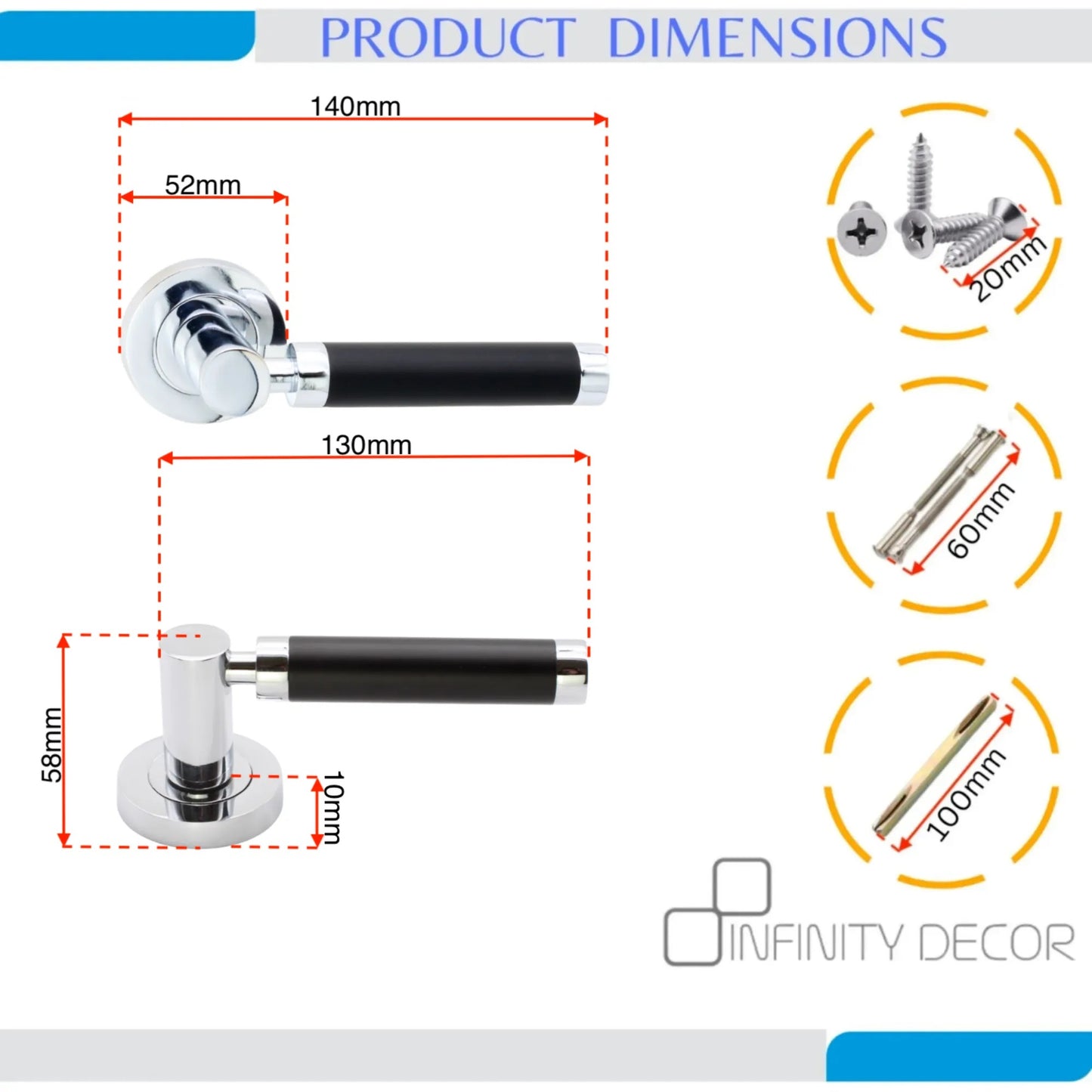 Zest Lever on Rose Dual Tone Latch Pack
