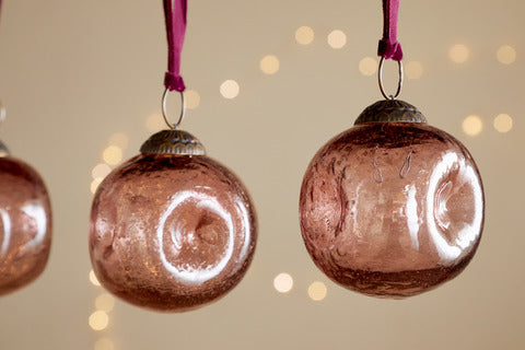 Pinched Bauble Christmas Home Decor 