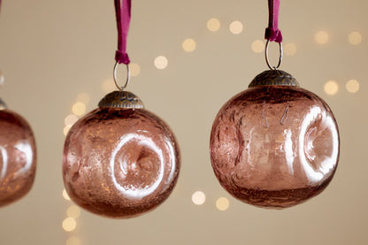 Pinched Bauble Christmas Home Decor 