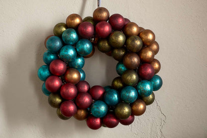 Multicolor Mini Oko Bauble Wreath Home Decor