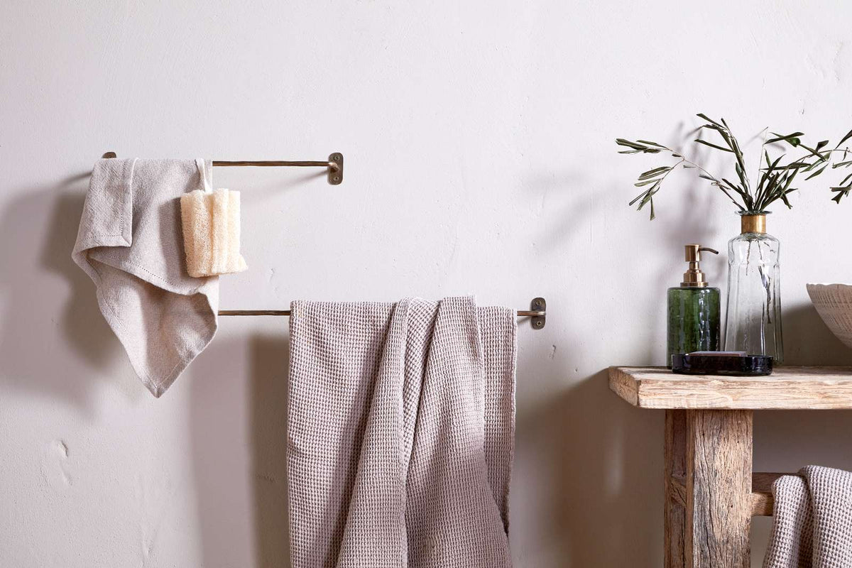 Olani Bathroom Hanging Rail - Antique Brass
