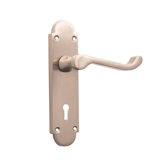 Satin Nickel Lever Door Handle Home Decor