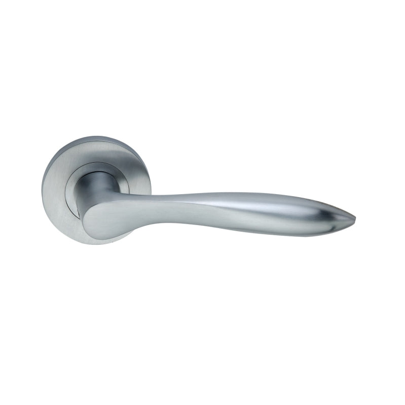 Lever Door Handle Satin Chrome Home Decor