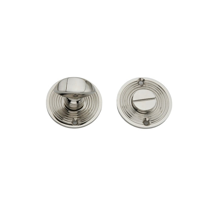 Reeded 60mm Rim/Mortice Door Knob Polished Nickel – Infinity Decor
