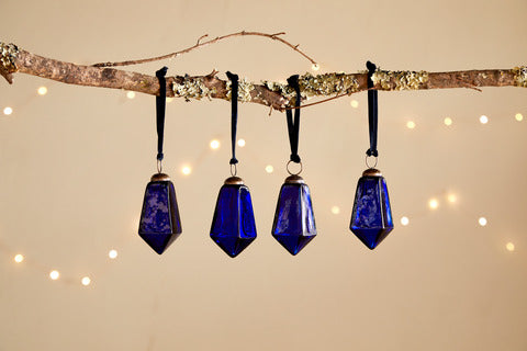 Indigo Bauble Christmas Home Decor
