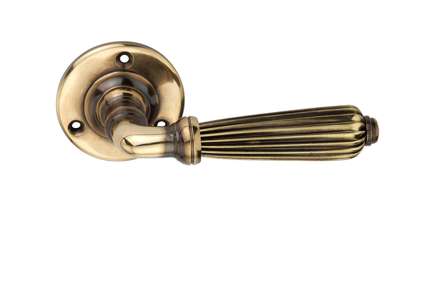 Regency Lever Door Handle Aged Brass