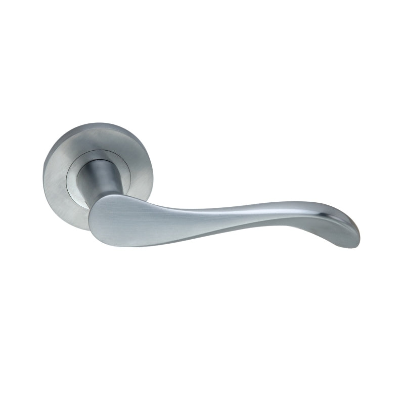 Satin Chrome Lever Door Handle Home Decor