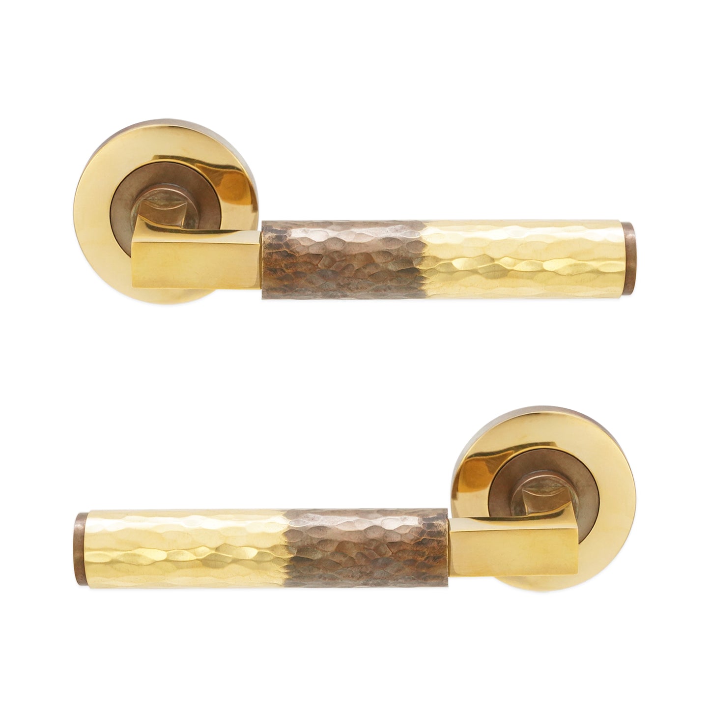 Aged Brass Lever on Rose Door Handle Home Decor 