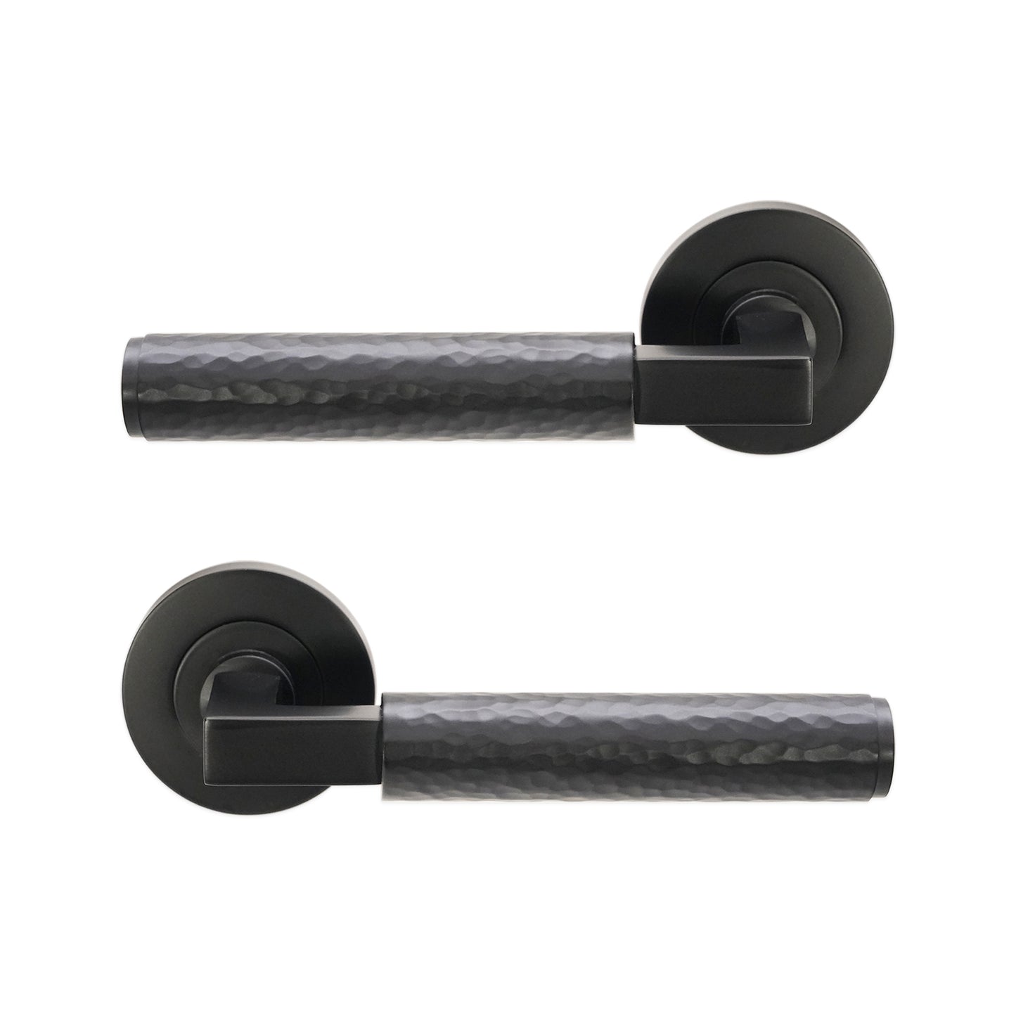Matt Black Lever on Rose Door Handle Home Decor 