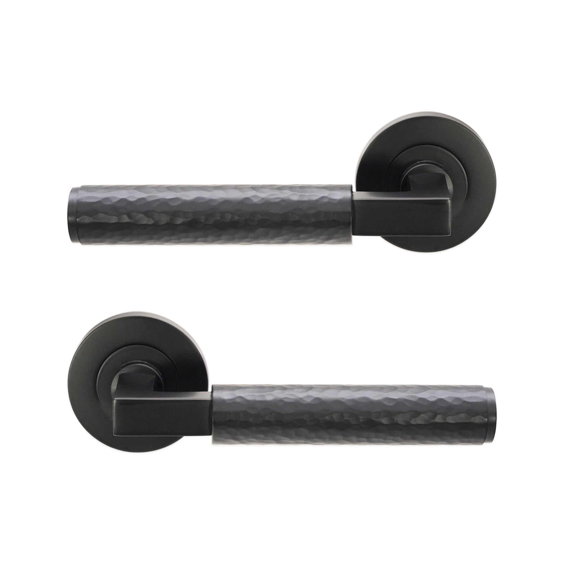 Matt Black Lever on Rose Door Handle Home Decor 