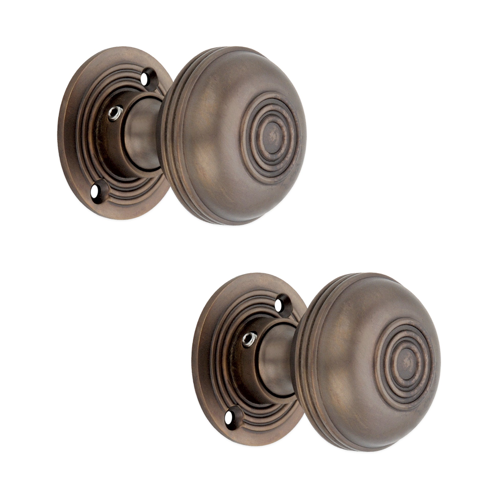 Bloxwich Rim Door Knob Aged Bronze Home Decor