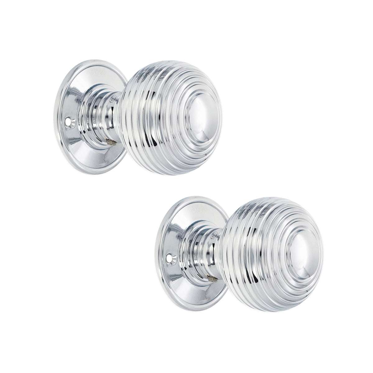 Beehive Door Knob Polished Chrome Home Decor