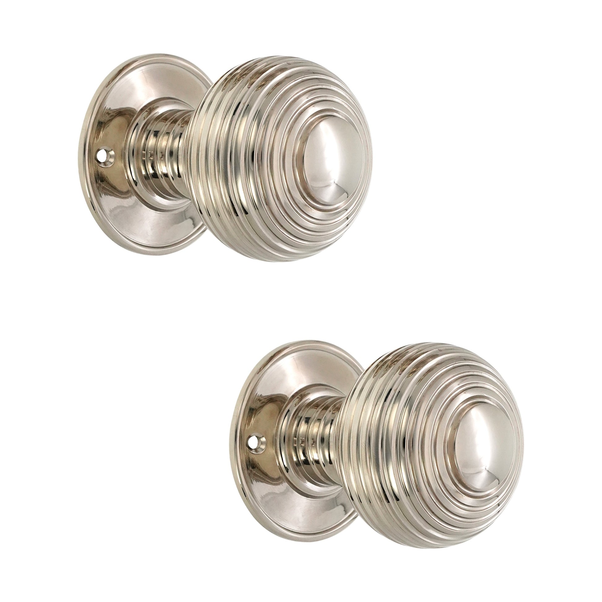 Beehive Door Knob Polished Nickel Home Decor